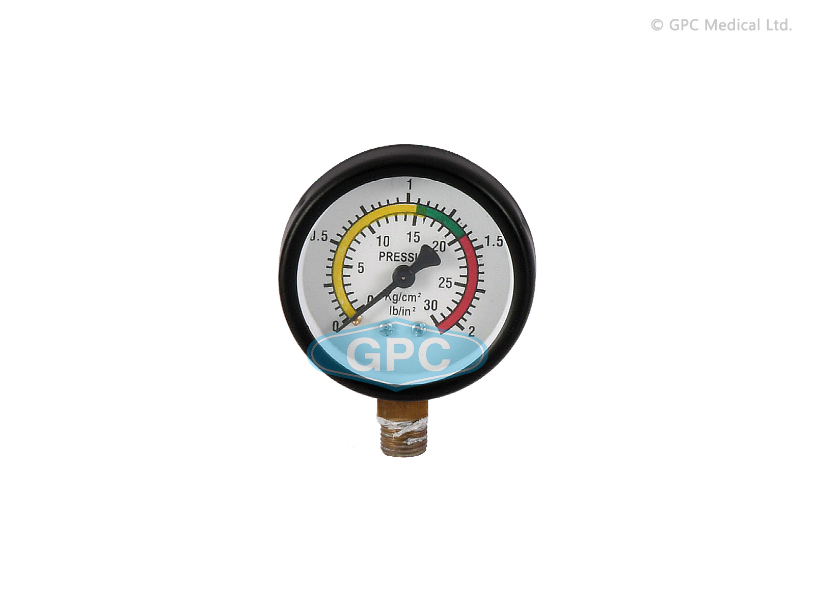 Pressure Gauge, with Colour Code